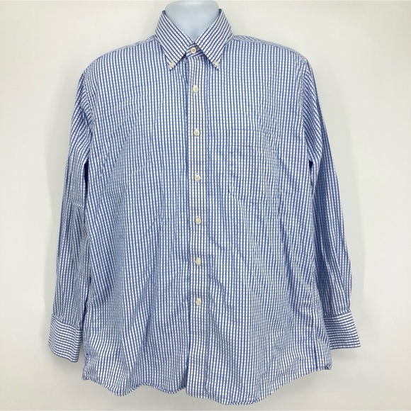 ❤️‍🔥 (5/20) MICHAEL Michael Kors Men's Checkered Dress Shirt Size Large - Picture 1 of 9